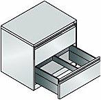 Immagine prodotto C+P Classificatore per cartelle sospese ACURADO, 2 corsie, 2 cassetti, grigio (79 x 59 x 73,5 cm)
