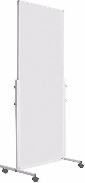 smiT Lavagna bianca, con rotelle, acciaio verniciato, alt. x largh. x prof. 1900 x