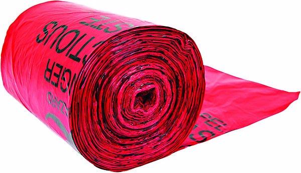 Justrite PE-Abfallsäcke für biogefährliche Abfälle (100 x, 45 l)