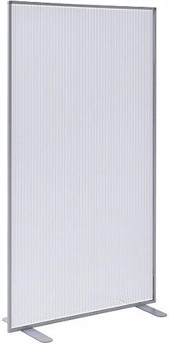 Image du produit Carto Cloison de courtoisie, avec plaque alvéolaire en polycarbonate, aluminium blanc