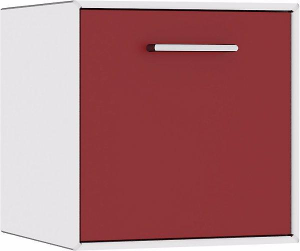 Image du produit Mauser Caisson suspendu, 1 tiroir, largeur 385 mm, blanc pur / rouge rubis. (38.50 x 38.50 x 38.50 cm)