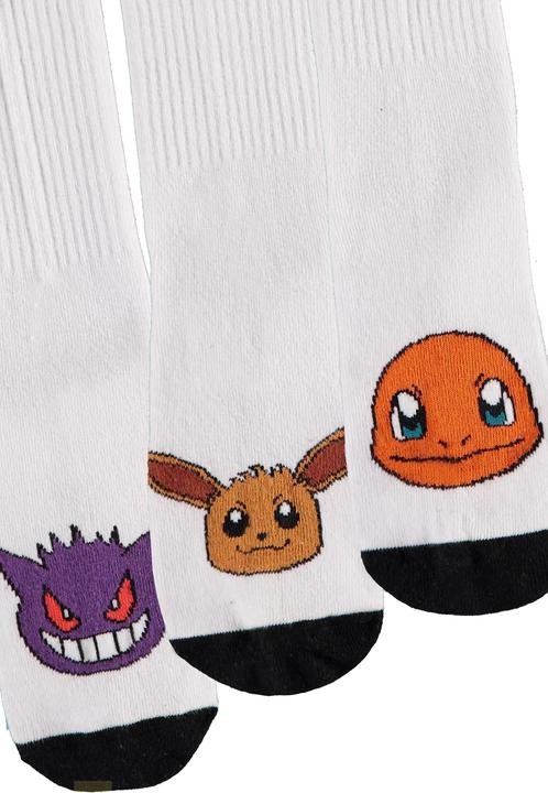 Actual product image Difuzed POKEMON - Trio - Pack de 3 Paires de Chaussettes Sport (T35-38) (pack of 3, 35, 38)