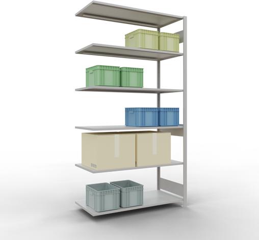 Actual product image Schulte Lagertechnik MULTIplus150 boltless bay system with length ledger