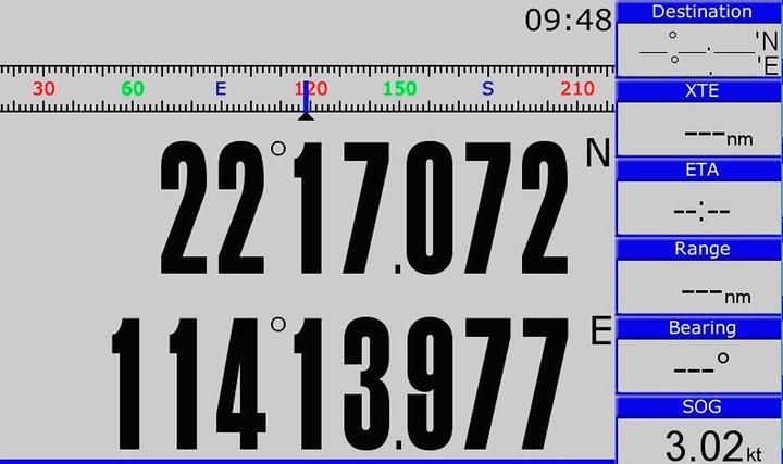 Actual product image Compass Colour chart plotter