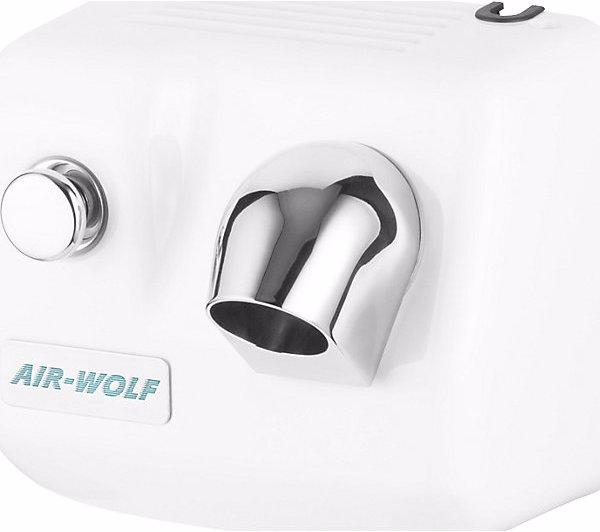 Image du produit Air wolf Sèche-cheveux mural, avec bouton-poussoir, blanc. (2400 W)