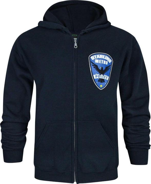 Immagine prodotto Arrow Starling City Metro Police Felpa con Cappuccio e Zip Intera Uomo (L)