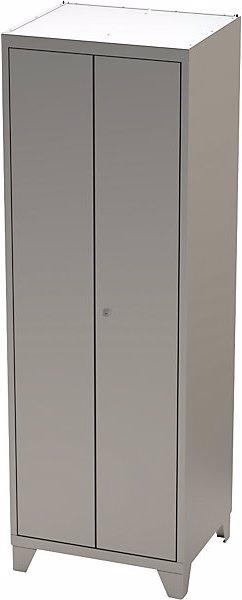 Immagine prodotto kaiserkraft Armadio con piedini, armadio guardaroba con 2 scomparti guardaroba, altezza x (60 cm, 180 cm)