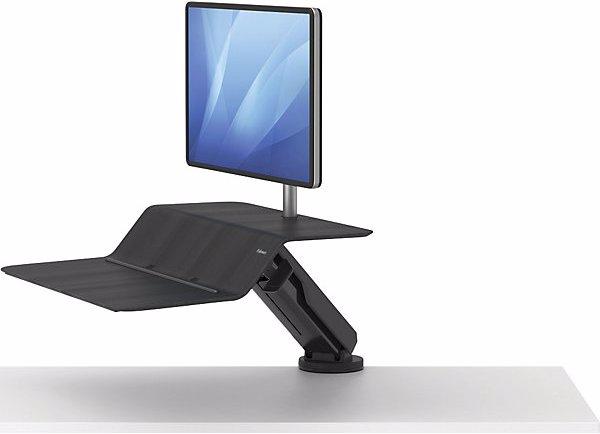Actual product image Fellowes Lotus™ RT sitting/standing workstation, for 1 monitor, HxWxD 222 x 902 x 603 mm