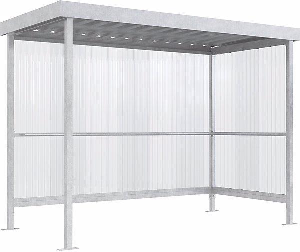 Wsm Abri, ouvert d'un côté, l x p 2960 x 1580 mm, galvanisé à chaud.