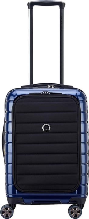 Actual product image Delsey Shadow 5.0 Cabin Trolley Expandable Front Pocket blue (41 l)