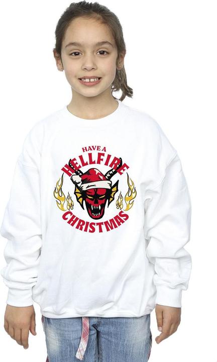 Produktbild Netflix Stranger Things Hellfire Christmas Sweatshirt Mädchen (152, 158)