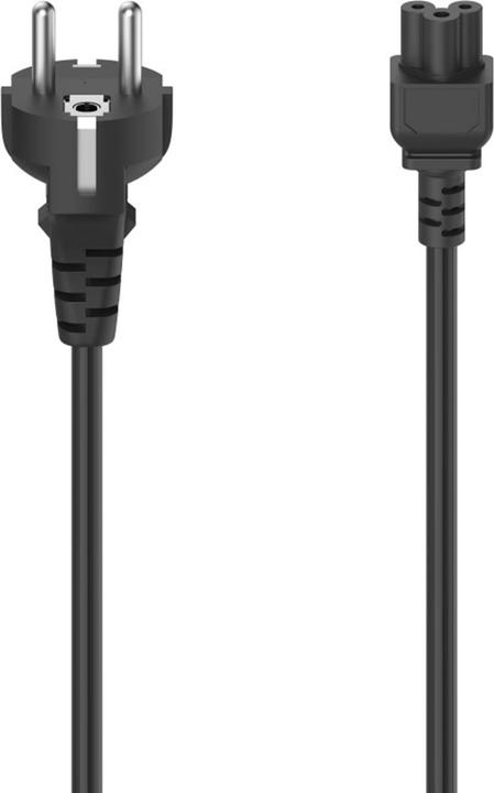 Produktbild Hama 00200736 Stromkabel Schwarz 2,5 m Netzstecker Typ C 3-polig (2.50 m)