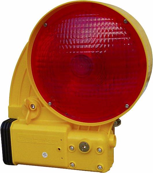 Actual product image Schake Beacon light, light emitted on one side, red.