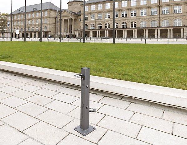 Image du produit Moravia Support pour trottinettes, 2 emplacements, acier 80 x 80 mm, galvanisé à chaud
