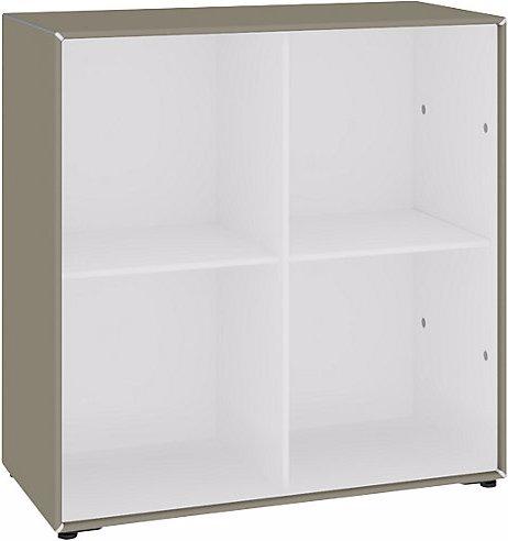 Image du produit Mauser Rayonnage ouvert, 2 x 2 compartiments, gris beige / blanc pur. (77 x 38.50 x 78.50 cm)