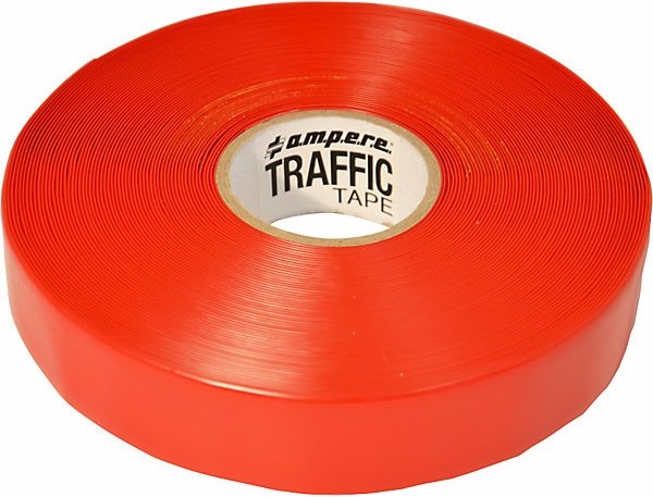 Image du produit Ampere Bande de marquage au sol ultra-résistante, largeur 50 mm, rouge. (50 mm)