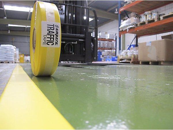 Actual product image Ampere Floor marking tape, extra strong, width 50 mm, green. (50 mm)