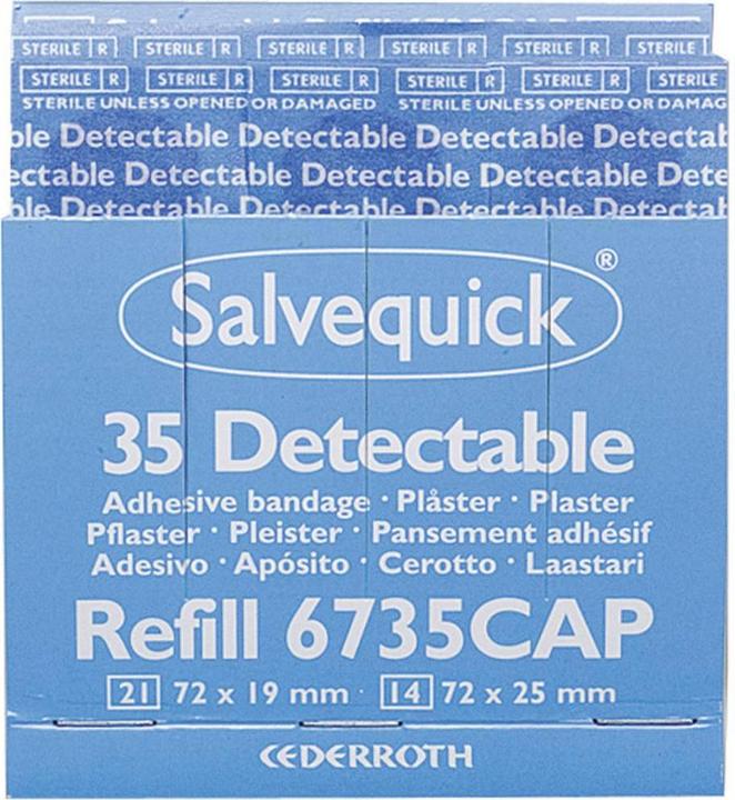Produktbild Salvequick Pflasterstrips detectable (6x)