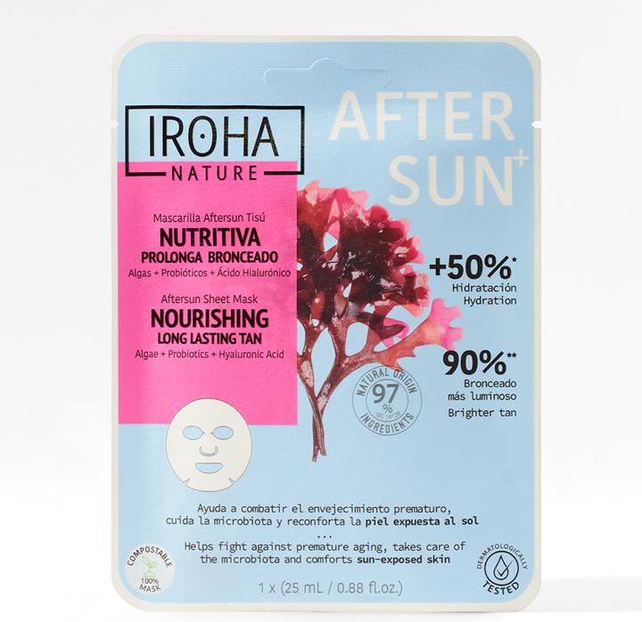Produktbild Iroha Nature Aftersun Sheet Mask Nourishing Long Lasting Tan (25 ml, After Sun Gel)