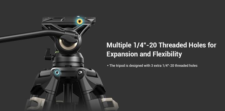 Immagine prodotto SmallRig AD-01 supporto per testa fluida ad alte prestazioni (Metallo)