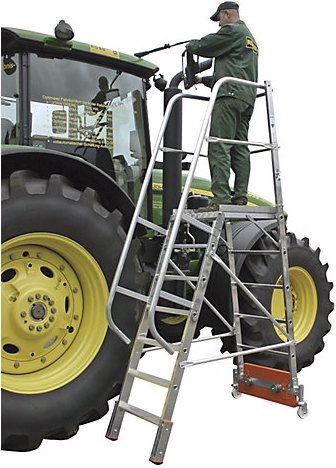 Immagine prodotto Krause Scala a piattaforma in alluminio STABILO Vario compact, per corridoi stretti (Scala a pioli, 150 cm)