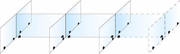 Produktbild smiT Tischtrennwand für Doppelarbeitsplatz