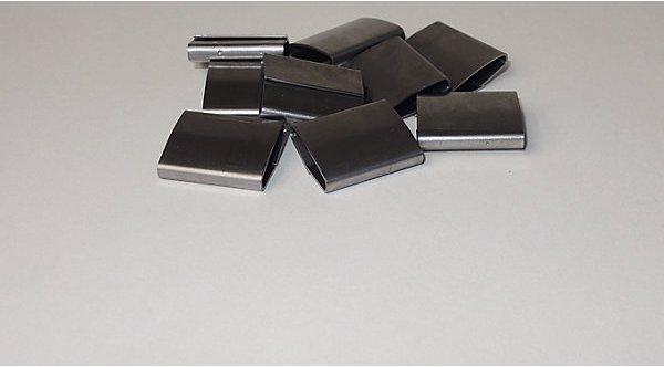 Actual product image Banholzer Seals, for pneumatic strapping, for steel strapping, width 16 mm, pack of 2000. (0.02 m, 16 mm)