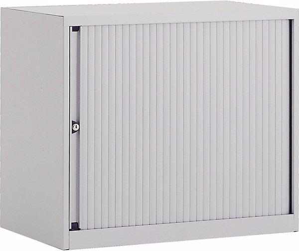 Actual product image Bisley EURO roller shutter cupboard, width 800 mm, 1 shelf, silver. (80 x 43 x 69.50 cm)