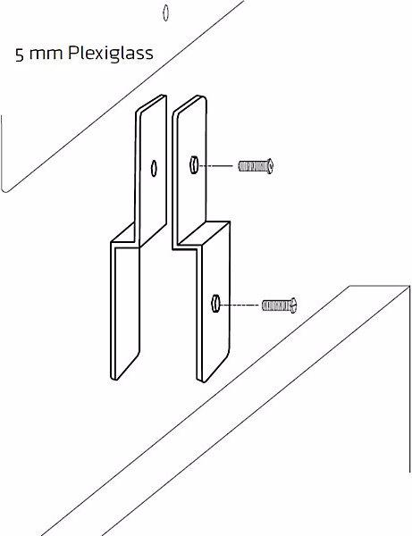 Produktbild smiT Hygieneschutzwand für Schreibtisch-Trennwände