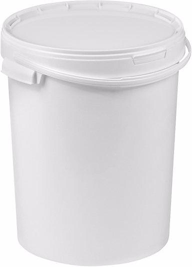 eurokraft basic Secchio con coperchio, adatto per alimenti, a partire da 10 pz., capacità 25 l. (5 pz.)