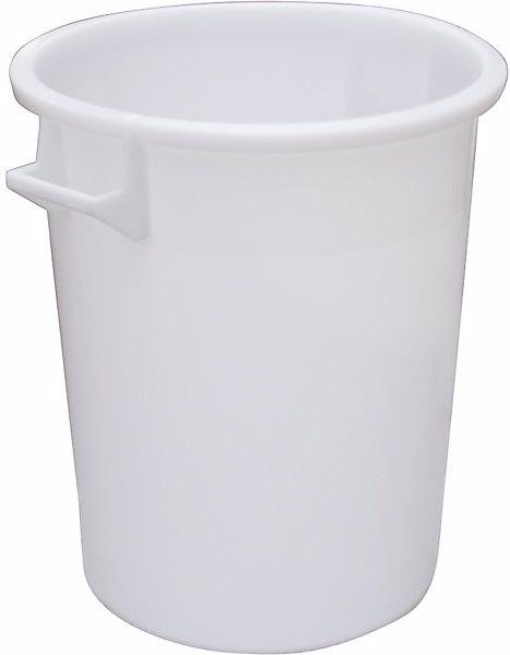 eurokraft basic Bidone circolare, capacità 75 l, a partire da 10 pz., bianco.