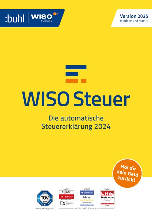 Buhl Data Service WISO Steuer 2025 Download Code (1 User, 1 Geräte/User, unbegrenzt)
