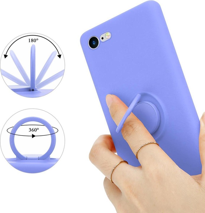 Actual product image Cadorabo TPU Liquid Ring Silicone Case Cover (Apple iPhone 7, Apple iPhone SE (2nd Gen))