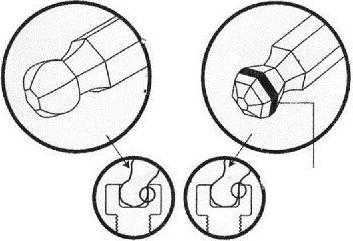 Actual product image Jonnesway Allen key set with ball, long, 9 pcs.