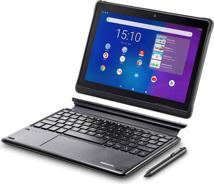 Produktbild Medion 2in1 Lifetab Education E10912 (4G, 10", 64 GB, Anthrazit)