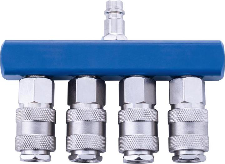 Scheppach Distributeur d'air comprimé avec raccords rapides, 4 sorties