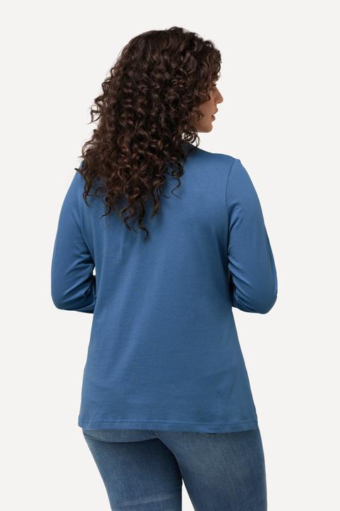 Produktbild Ulla Popken Shirt, Slim, Rundhalsausschnitt, Langarm (58)