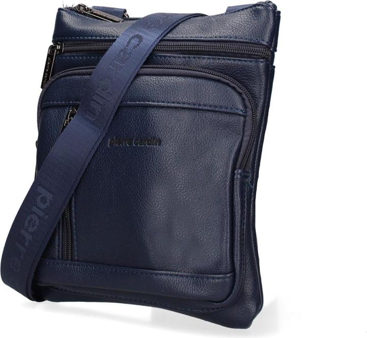 Produktbild Pierre Cardin **Umhängetasche Herren - Modell Corvus - 100% Veganes Pu-Leder** - 19.0 X 23.0 X 4.0 Cm