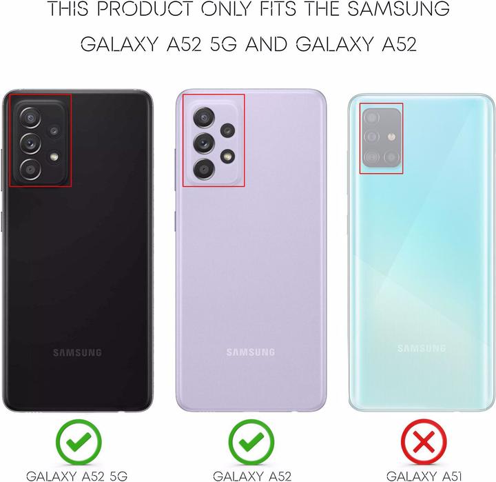 Produktbild Nalia Carbon Look Silikon Handyhülle (Samsung Galaxy A52 5G, Samsung Galaxy A52, Samsung Galaxy A52s 5G)