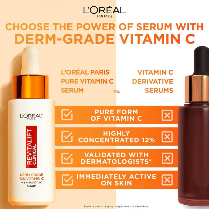 Actual product image L'Oréal Paris Revitalift Pure 12% Vitamin C (30 ml)