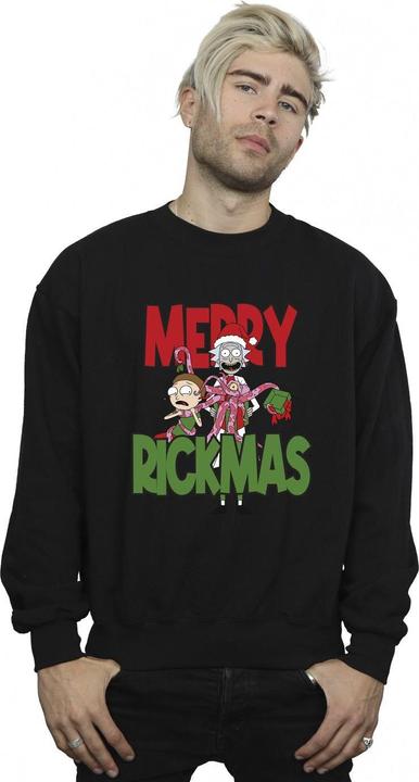 Actual product image Rick And Morty Mens Merry Rickmas Sweatshirt (L)