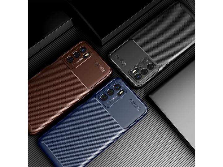 Produktbild Screenguard Oppo A16 Hülle Carbon Design TPU Case (Oppo A16)