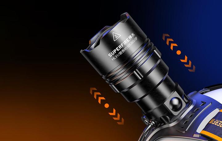 Image du produit Superfire Lampe frontale HL31, type-C (2200 lm)