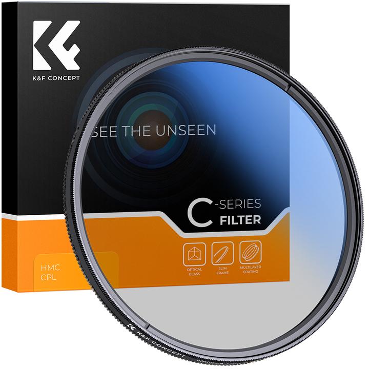 Productafbeelding K&F Concept Filter 43 MM Blauw gecoat CPL MC KU12 (43 mm)