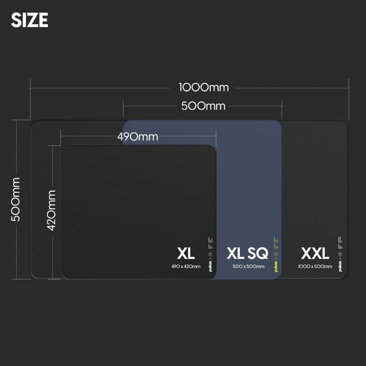 Actual product image Pulsar x LGG Hyperion Musemåtte - XL Square - Soft - Skifer (XL)
