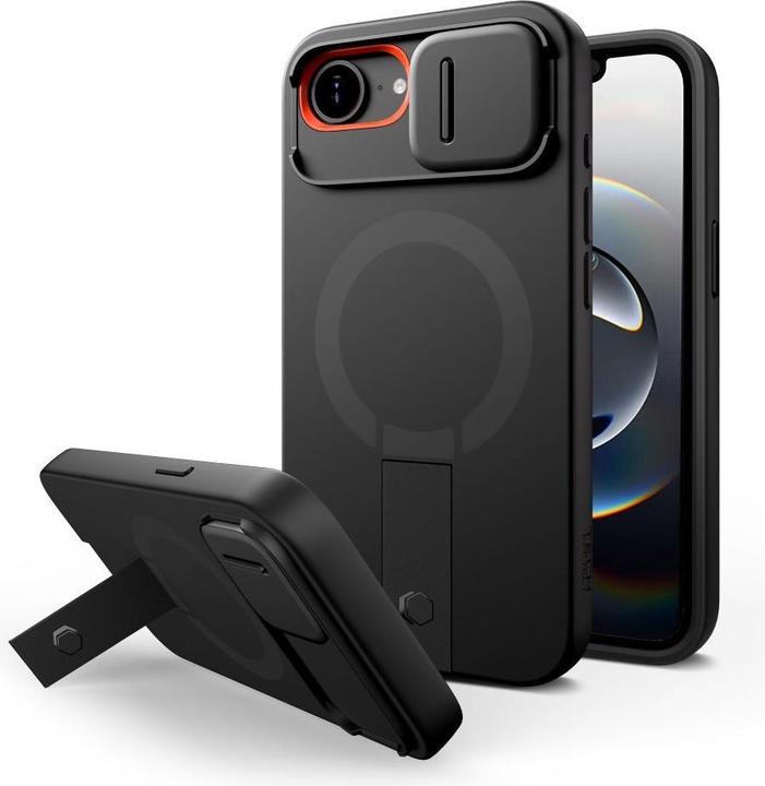 Produktbild Tech-Protect Kevlar Aura MagSafe Case für iPhone 16e - Schwarz (Apple iPhone 16e)