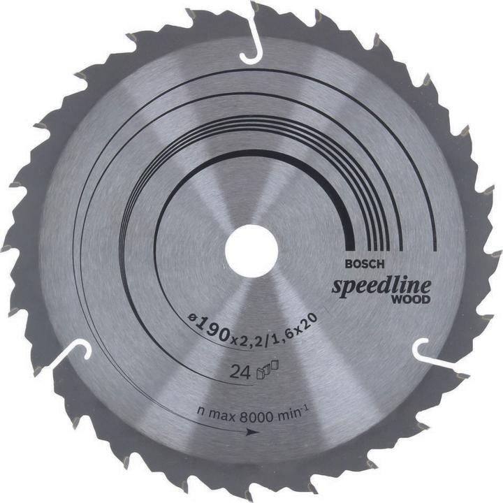 Actual product image Bosch Professional Zubehör PRO Wood circular saw blade, 190 x 2.4 x 20 mm