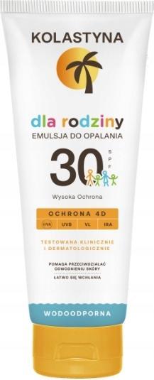 Immagine prodotto Kolastyna 250ml Emulsione solare famigliare SPF30 (Crema solare viso, SPF 30, 250 ml)