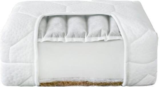 Image du produit Nordbaby Prestige Mattress, buckwheat and coconut, 120 x 60 x 12 cm (120 x 60 cm)