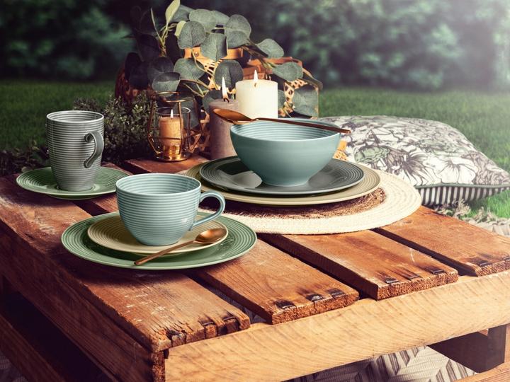 Actual product image Seltmann Weiden dinner service Beat pearl grey uni 12 pieces (12 Piece)